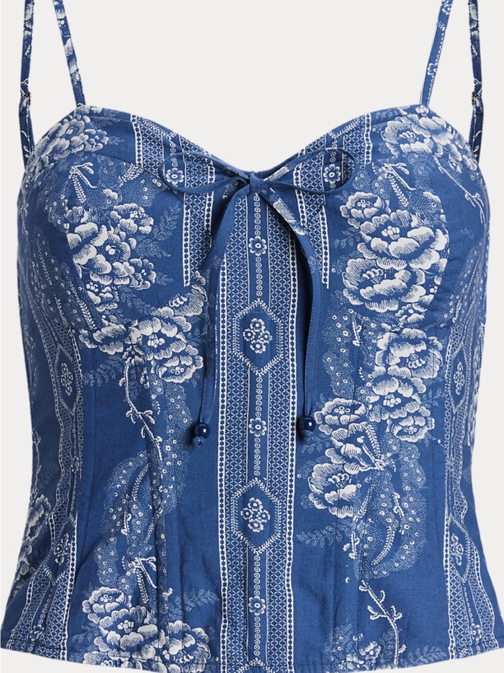 Ralph Lauren Blue Floral  Bustier Camisole